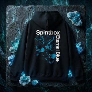 Sweat à capuche Spiritbox : album bleu éternel, musique métal, coton épais unisexe