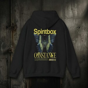 Spiritbox Hoodie: Metal Musik Schmetterling Kreis mit mir - Eternal Blue - Courtney LaPlante Sweatshirt