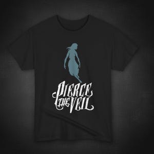 ピアス・ザ・ヴェールTシャツ：ロックミュージック、コリド・ウィズ・ザ・スカイ、緊急連絡先デザイン
