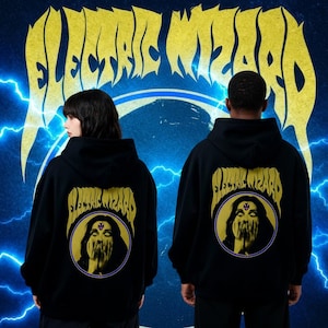 Sudadera con capucha de Electric Wizard: Sudadera con gráfico de música metal Vinum Sabbathi - Time To Die