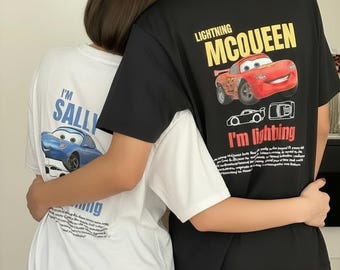 Cars Matching Couple T-Shirt: Lightning McQueen & Sally