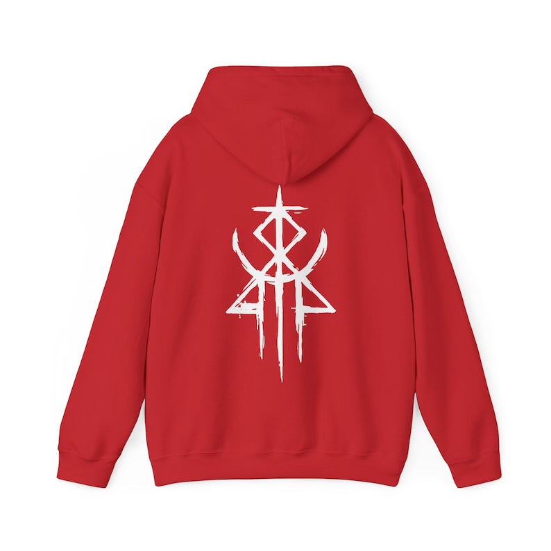 Lorna Shore 'Immortal' Album Hoodie - Metal Music Unisex Sweatshirt Red