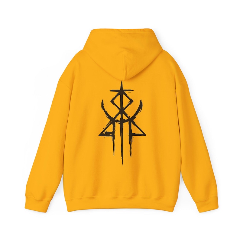 Lorna Shore 'Immortal' Album Hoodie - Metal Music Unisex Sweatshirt Gold