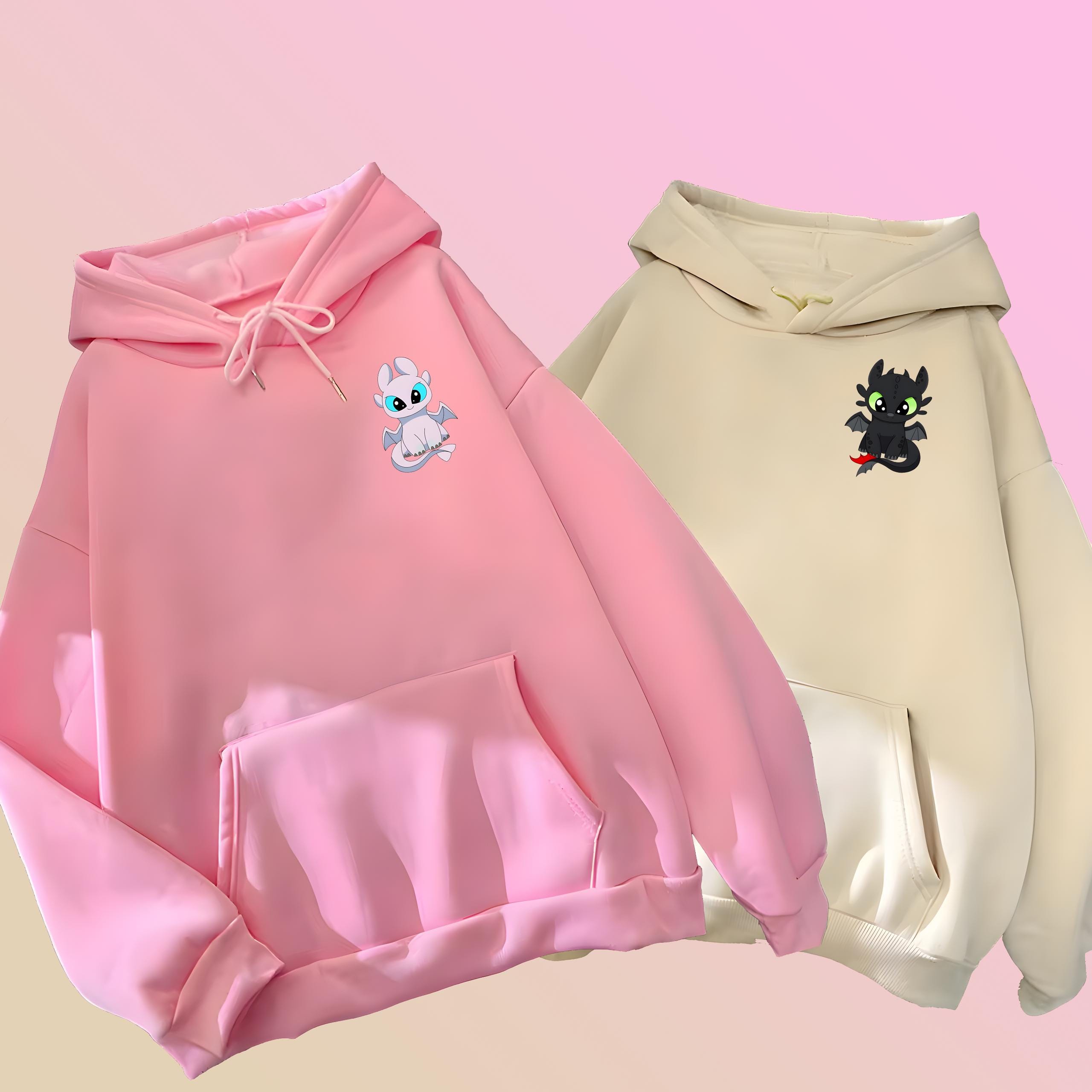 Night Fury & Light Fury Couple Hoodies - Toothless How to Train