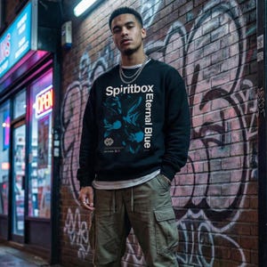 Spiritbox Hoodie: Eternal Blue Album, Metal Music, Heavy Cotton