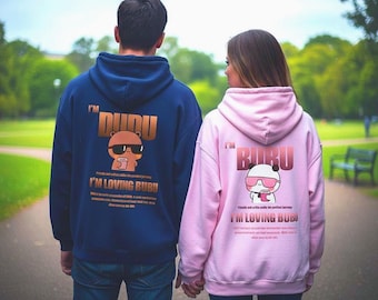 Bubu und Dudu Bär Cooles Partner Hoodie, Cooler Bär Partnerlook Hoodie, Geschenk Für Paare, Matching Couple, Süße Paar Idee