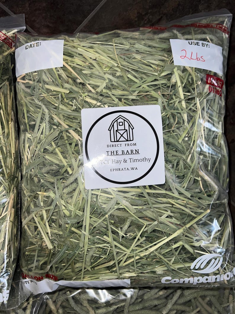 Timothy Grass Hay for Rabbits, Guinea Pig, Chinchilla, Goat, Horse, All ...