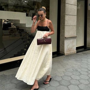 Sleeveless Linen Summer Maxi Dress, Long Linen Dress Women, Natural Linen Maxi Dress, Linen Sundress, Boho Linen Dress, Linen Boho Dress