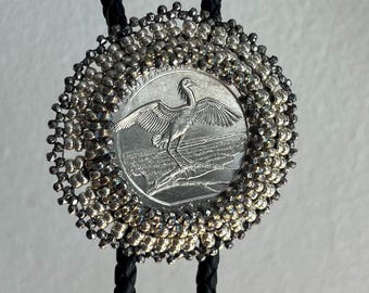 Corbata de bolo - Cuarto de garceta nevada ¡VENDIDO!