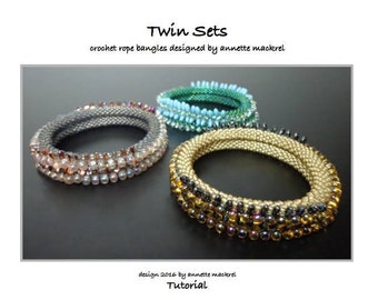 Twin Set - Perle Crochet Bangles - Tutorial