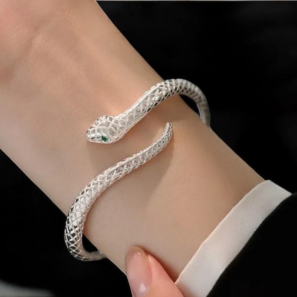 Lulu Snake Bracelet Silver Plated main image 1