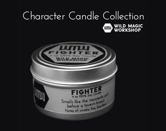 Fighter | Character Candles | D&D Classes | Dungeons and Dragons | Geeky Gift | Nerdy Novelty