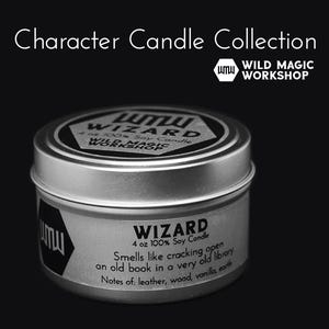 Wizard | Character Candles | D&D Classes | Dungeons and Dragons | Geeky Gift | Nerdy Novelty