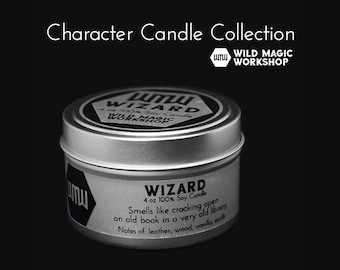 Wizard | Character Candles | D&D Classes | Dungeons and Dragons | Geeky Gift | Nerdy Novelty