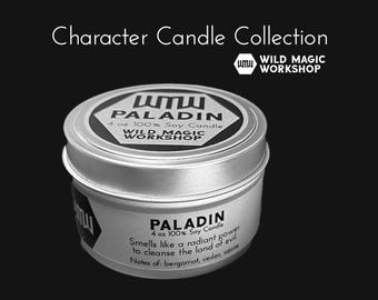 Paladin | Character Candles | Bergamot, Cedar, Ozone | Radiant Power | D&D Classes | Dungeons and Dragons | Geeky Gift | TTRPG | Game Night