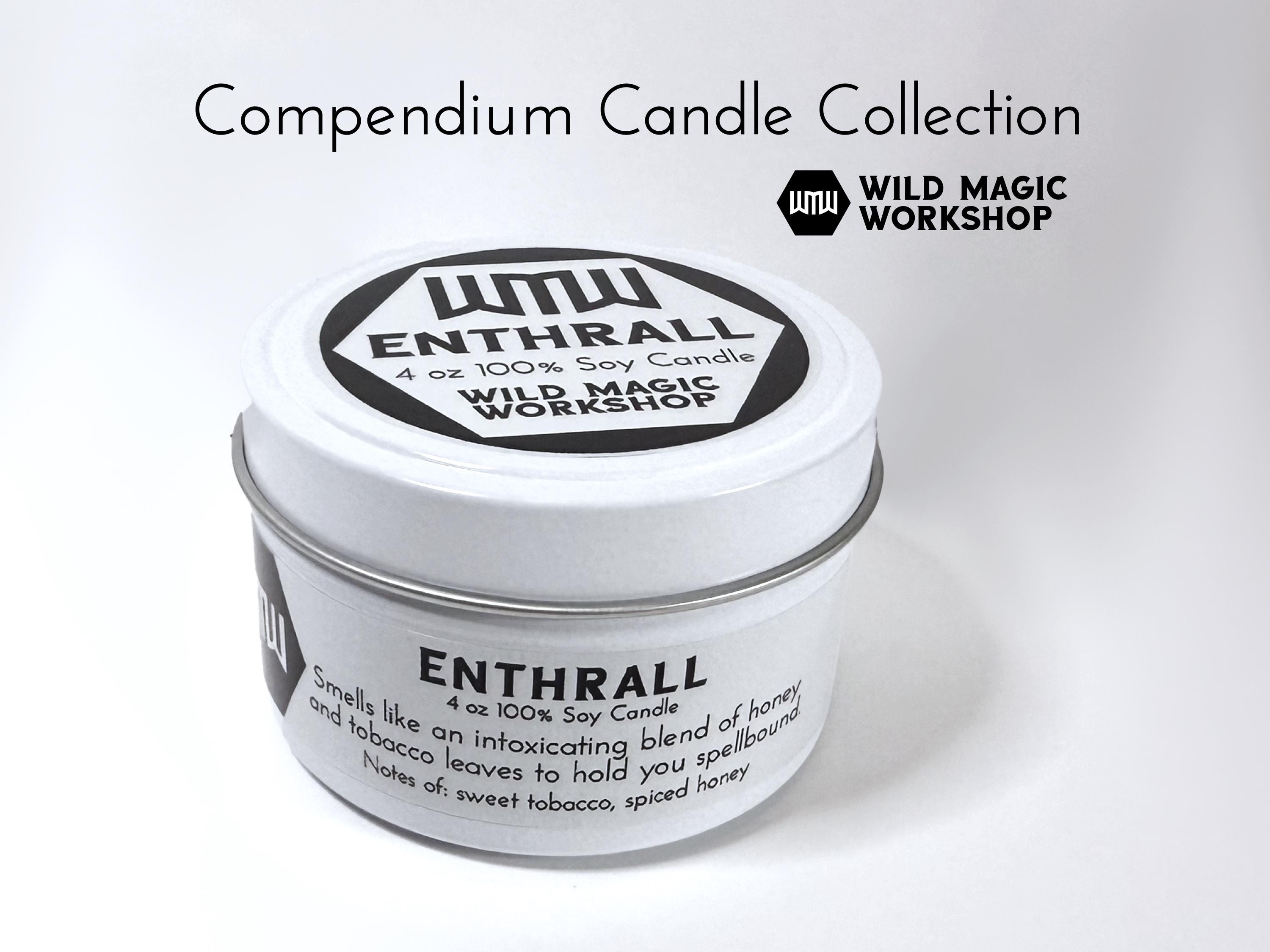 Enthrall | Sweet Tobacco and Spiced Honey Candle | D&D Spell 