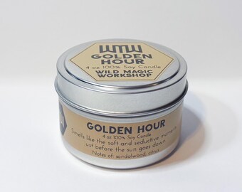 Golden Hour Scented Candle | Sandalwood & Citrus