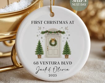 New Home Ornament Personalized, Our New Home Ornament 2026, New House Christmas Ornament, Custom Housewarming Gift for Christmas SL-0446