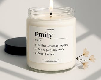 Name Definition Candle Custom Best Friends Gift for Birthday Personalized Name Meaning Candle Bestie Gifts Mother's Day Gift Novelty SL-0023