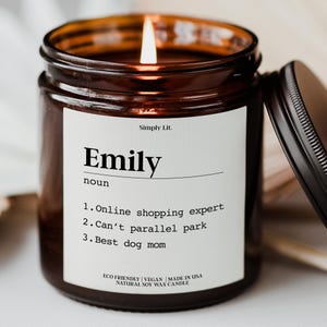 Name Definition Candle Custom Best Friends Gift for Birthday Personalized Name Meaning Candle Bestie Gifts Mother's Day Gift Novelty SL-0362