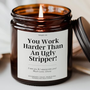 Employee Christmas Candles Personalized Best Team Candle Corporate Gift Team Appreciation Coworker Gift Employee Thank You Gift SL-0354