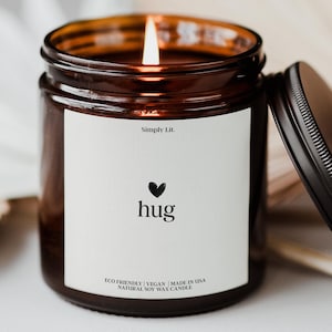 Send a Hug Candle Sorry For Your Loss Gift Condolence Gift Thinking Of You Gift Sympathy Gift Grief Mourning Gift Friendship Candle SL-0327