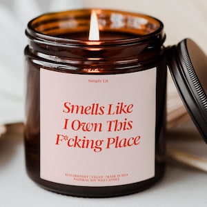 New Condo Gift Scented Candle Neighbor Moving Gift New Homeowner Gift Custom Housewarming Candle Closing Day Gift Funny Candle Away SL-0085