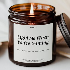 Gaming Candle Gift for Video Game Lover Gamer Girl Accessories Funny Gamer Gift PC Gamer Gaming Gift Gaming Gift Men Boyfriend SL-0401