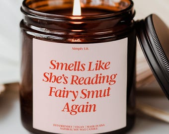 Regalo erótico de hadas para amantes de los libros, vela romántica para amantes de la lectura, regalo para amantes de la lectura, club de lectura SJM Reader, ideas de regalo para lectores SL-0087