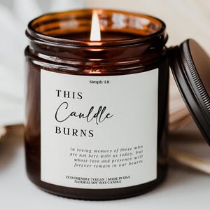 In Loving Memory Candle Keepsake Gift Sorry for Your Loss Memorial Gift Grandma Remembrance Condolence Sympathy Candle SL-0127