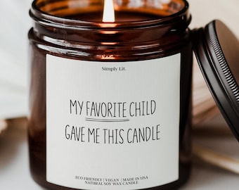 Favorite Child Candle Funny Gift for Mom Birthday Candle for Mothers Day Gift Mom's Last Nerve for Anniversary Gift from Daughter SL-0188