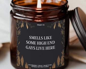 Housewarming Candle Gift for Friend Gag Gift for Gay Homeowner Scented Candle Pride Month Home Decor Candle Gift Housewarming SL-0298