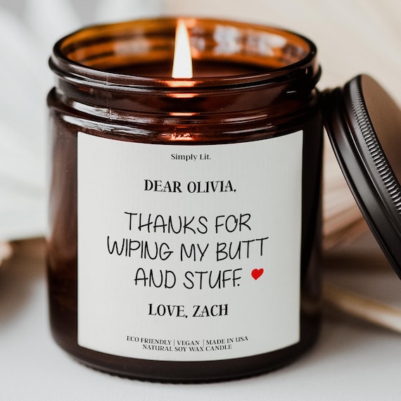 Funny Nanny Gift Candle Thank You Personalized Caregiver Babysitter Gift Childcare Nursery Daycare Appreciation Nanny Goodbye Gift SL-0170