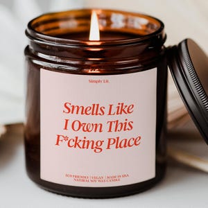 New Condo Gift Scented Candle Neighbor Moving Gift New Homeowner Gift Custom Housewarming Candle Closing Day Gift Funny Candle Away SL-0085