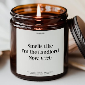New Homeowner Gift Smells Like Scented Candle Custom Housewarming Candle Closing Day Gift Funny New Condo Gift Neighbor Moving SL-0107