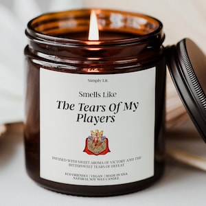 DnD Player Gift Nerdy Candle DM Christmas Gift for Dungeon Master Funny Tears of My Players Gamer Gift for Birthday Candle Husband SL-0374
