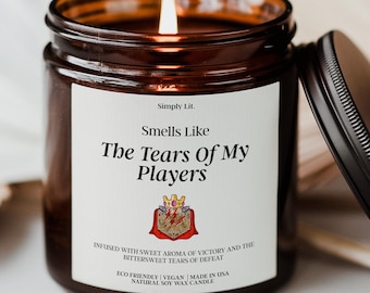 DnD Player Gift Nerdy Candle DM Christmas Gift for Dungeon Master Funny Tears of My Players Gamer Gift for Birthday Candle Husband SL-0374