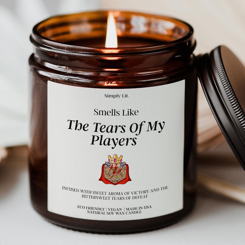 Vela de jugador de DnD, regalo de Navidad para DM, regalo de jugador, regalo de cumpleaños para marido ... imagen 1