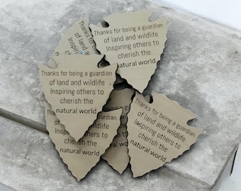National Park Ranger Thank You Token, NPS Gift, Eco-Friendly Keepsake