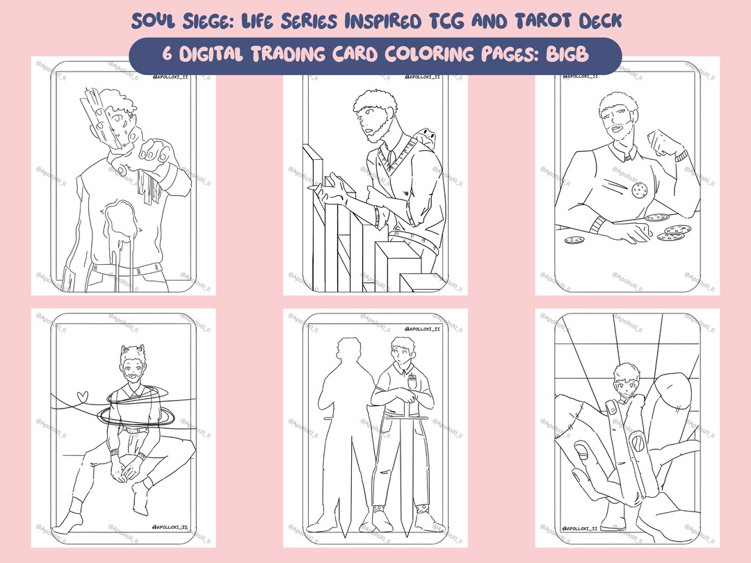 Life Series Inspired TCG and Tarot Deck - Soul Siege. DIGITAL Character ...