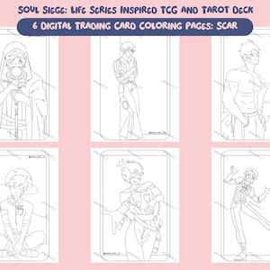 Life Series Inspired TCG and Tarot Deck - Soul Siege. DIGITAL Character Coloring Pages - GoodtimeswithScar (Scar)