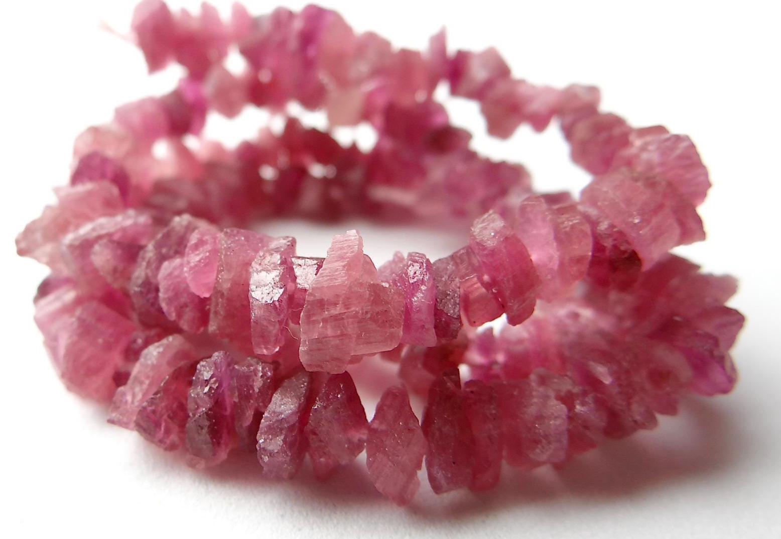 Dark Pink Tourmaline Raw Nugget Strand, 8 Inch (8x4-9x5mm) - Etsy