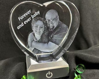 Cherished Memorial Keepsake - Custom Crystal 3D Image