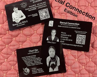 Personalized Metal Business Cards – Laser Engraved Design