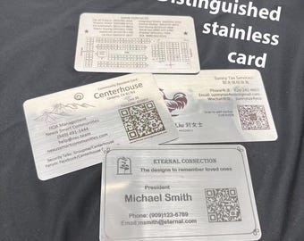 304 Stainless Steel Business Cards – Precision Engraved for Lasting Impressions
