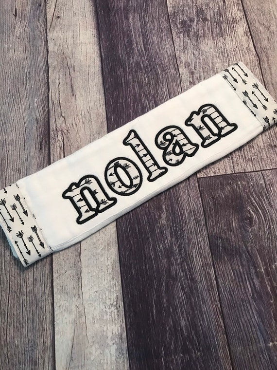 Personalized burp cloths sale