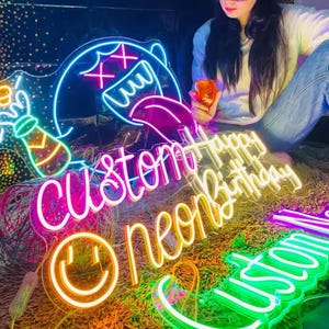 Neon sign for bar & gaming room | Personalized LED decoration | Man cave light sign | Handmade in Germany | Gift idea