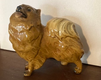 Morten's Studio Royal Design Pomeranian Dog Ceramic Figurine Vintage Mid Century