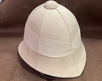 Good Looking Vintage Pith Helmet larger size safari hat tropical