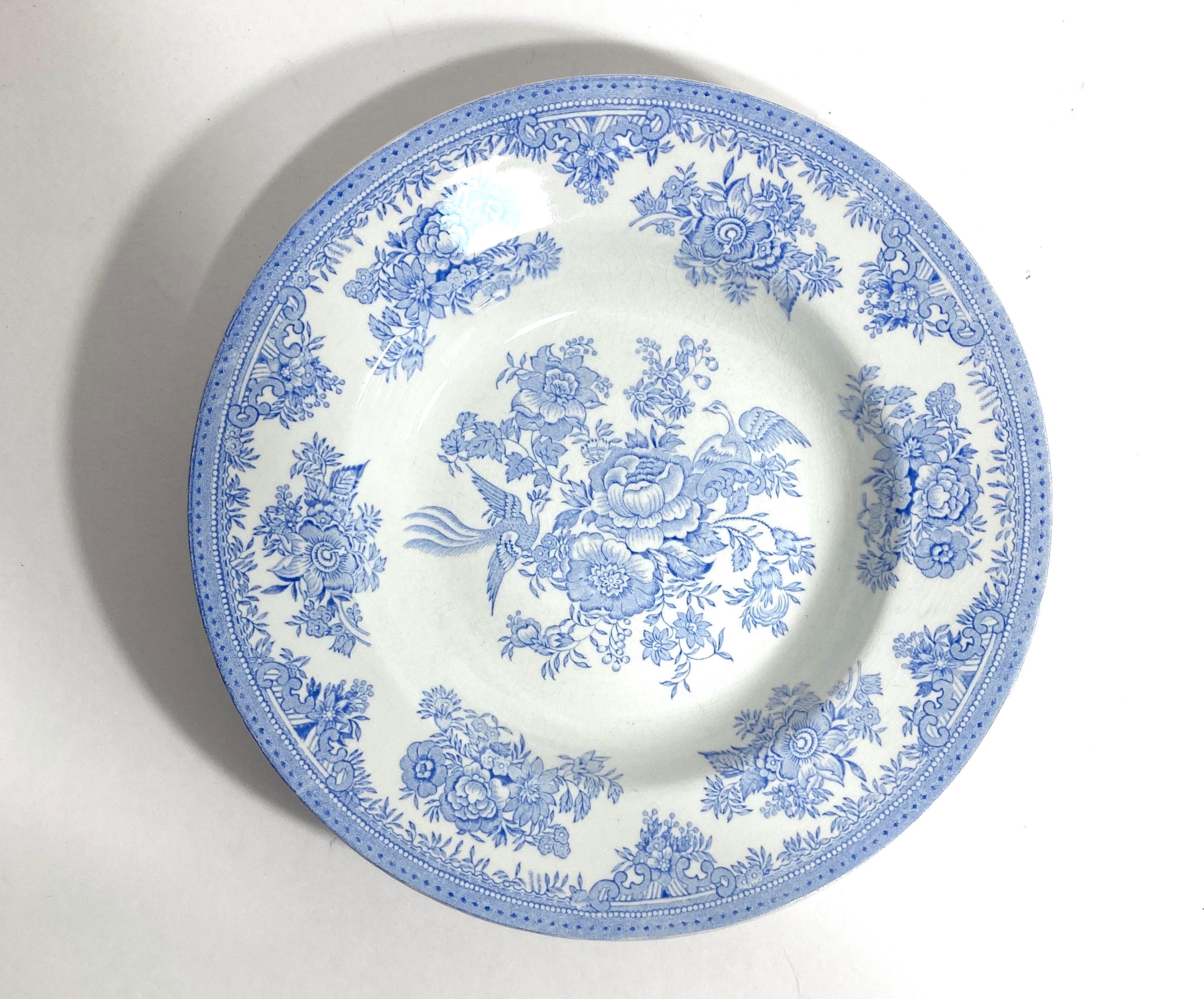 Burleigh Blue Asiatic Pheasants - Etsy